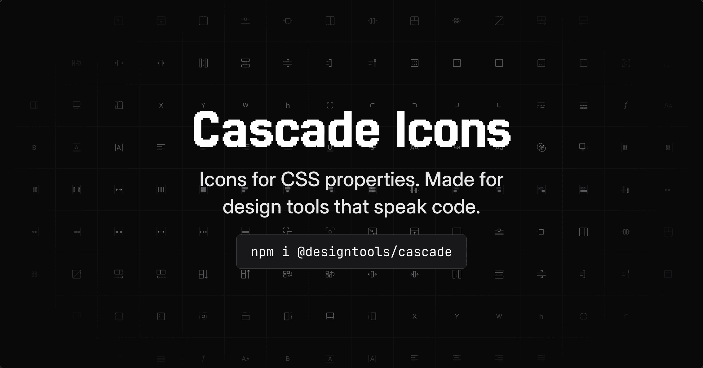 Cascade: icons for CSS properties