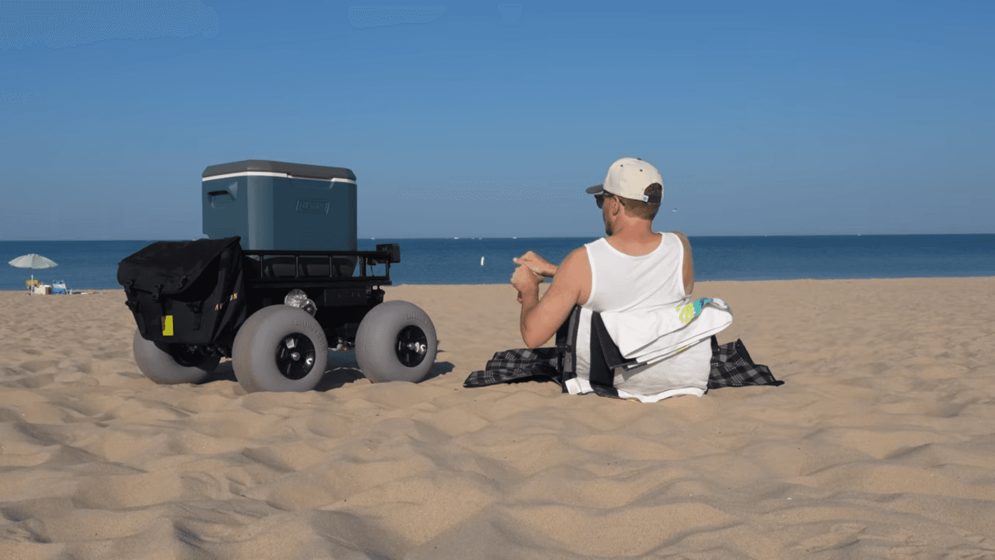Custom Beach Robot Handles the Hard Work