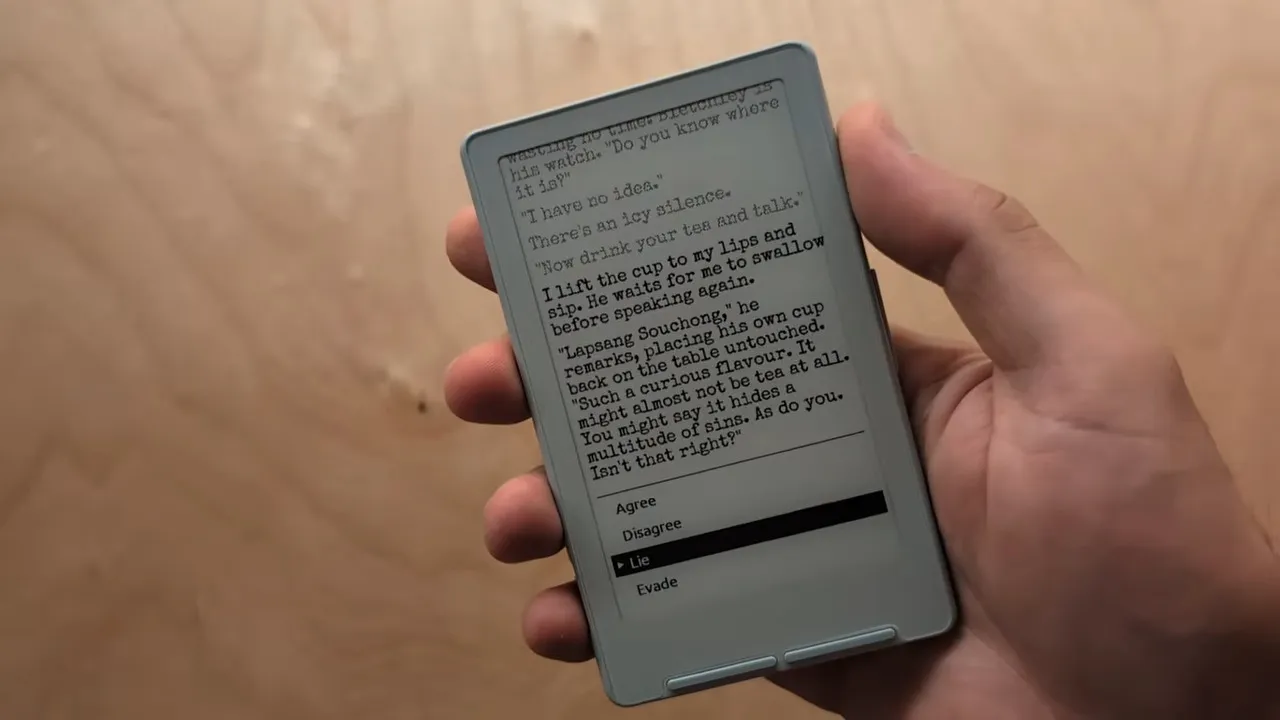 eenk Provides eInk, ESP32 Powered Text Adventures