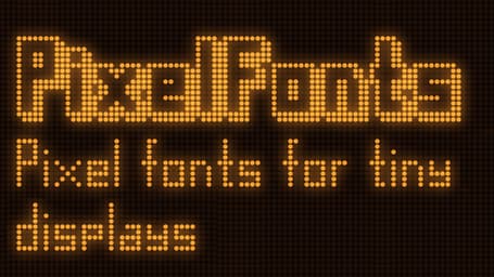 Slim Type for Small Screens, with PixelFonts