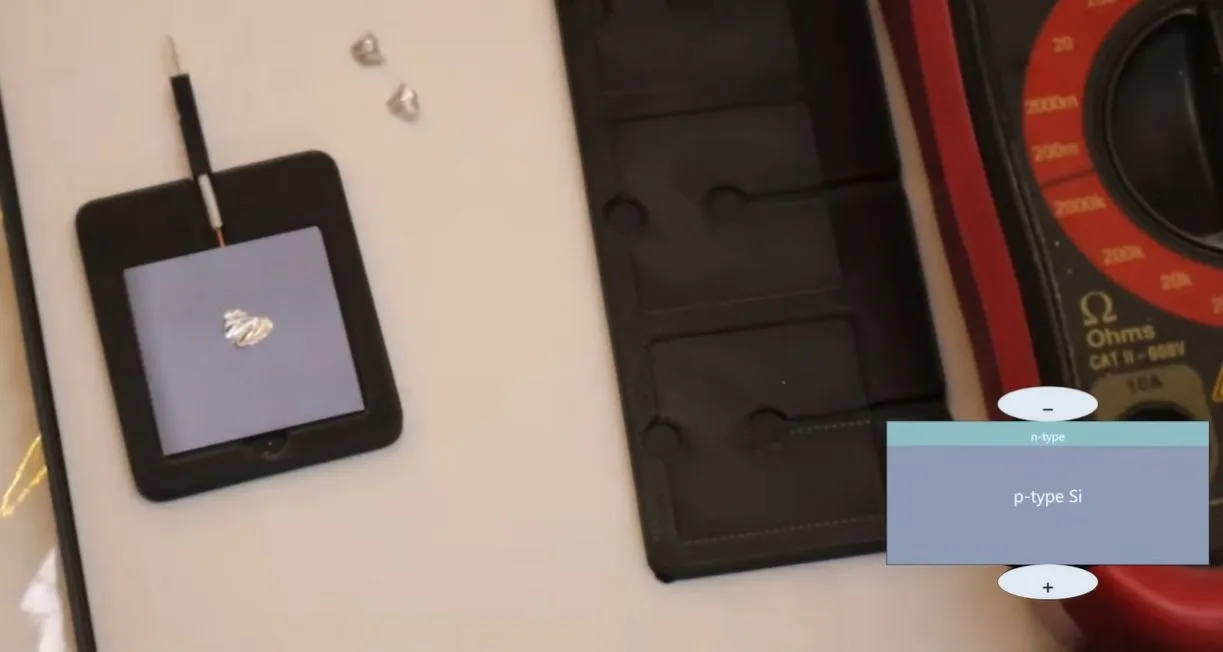 Making Photovoltaic Solar Cells with a Microwave