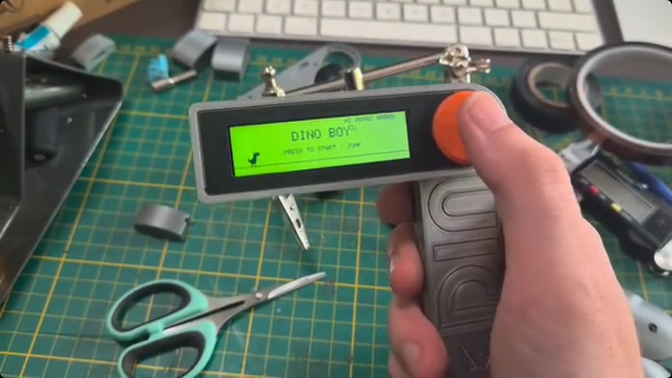 Single Button, Handheld Gaming Console