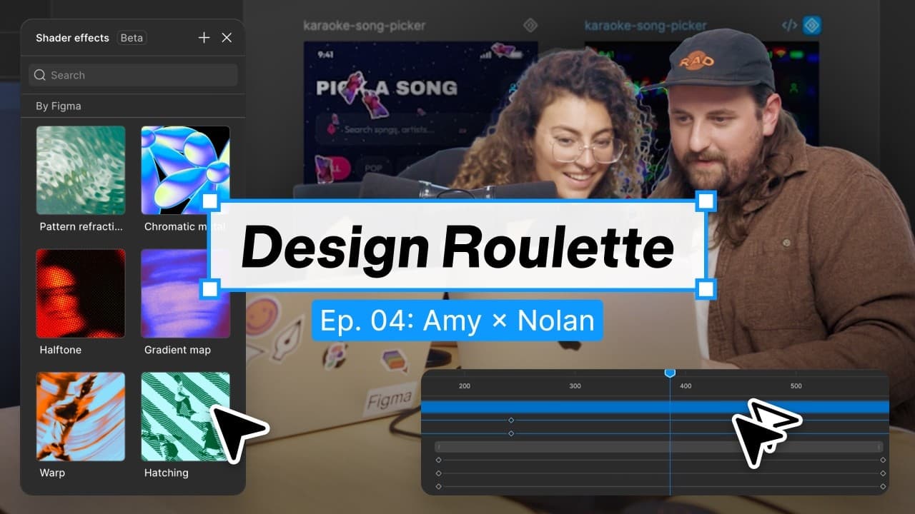 Using Figma Motion to create a viral karaoke app in 30 mins I Design Roulette Ep 4