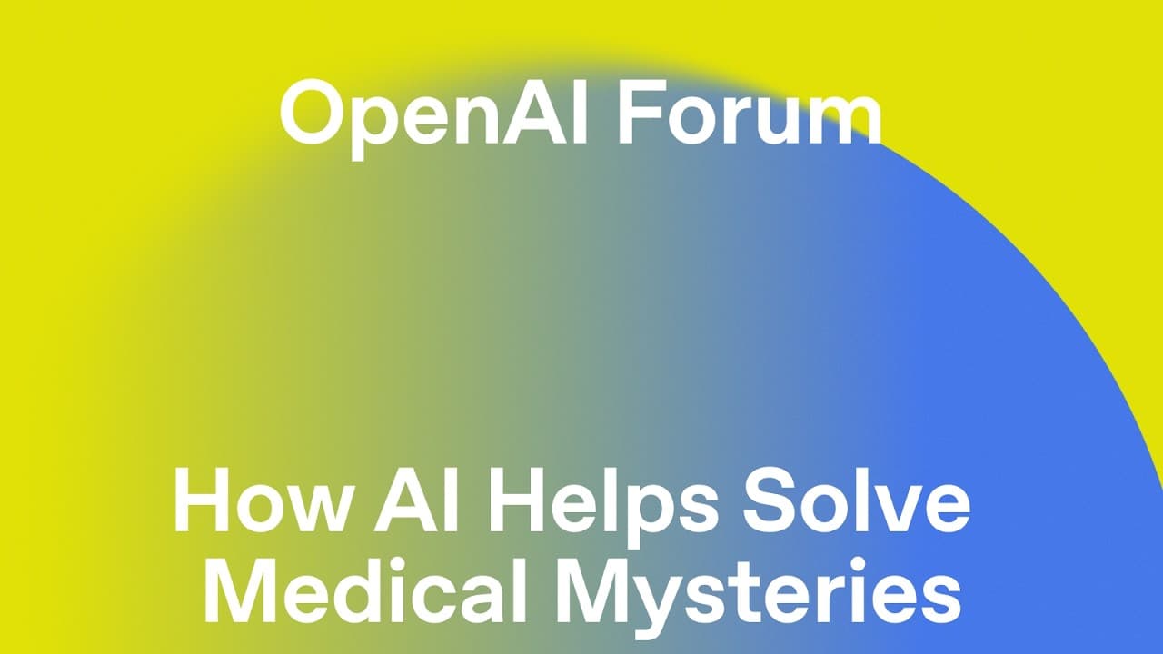 How AI Helps Solve Medical Mysteries at Boston Children’s Hospital | OpenAI Forum