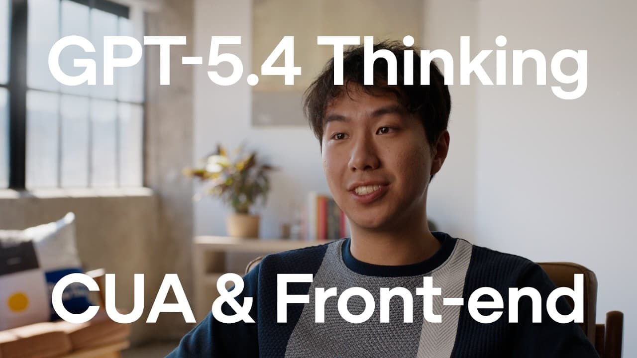 Computer Use & Frontend UI with GPT-5.4 Thinking