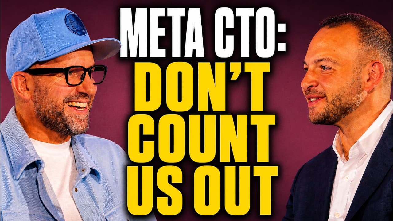 Meta CTO Andrew Bosworth: Our Path To Frontier AI, Renting Models, Consumer AI's Struggles