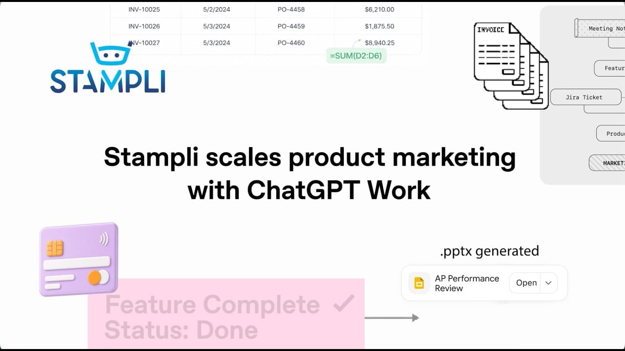 Stampli scales product marketing with ChatGPT Work