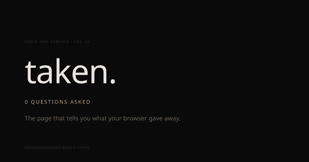 Taken