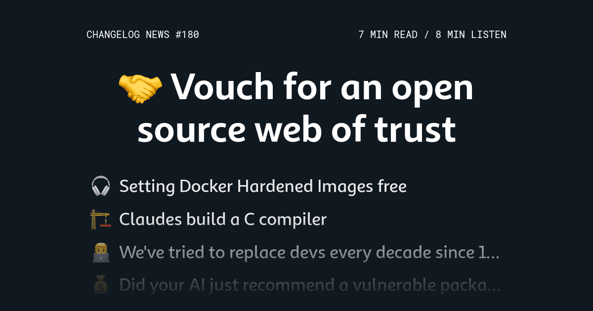 Vouch for an open source web of trust