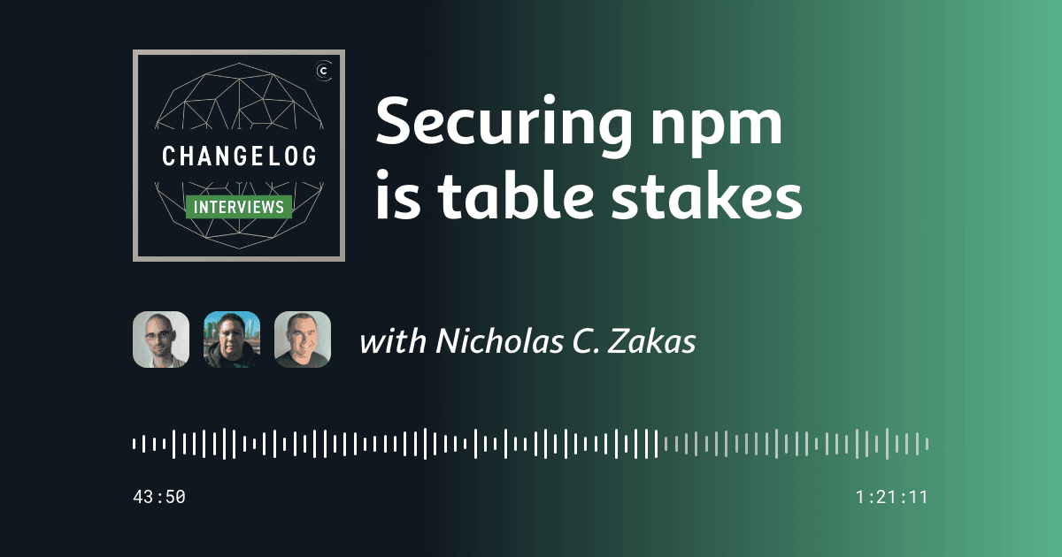 Securing npm is table stakes