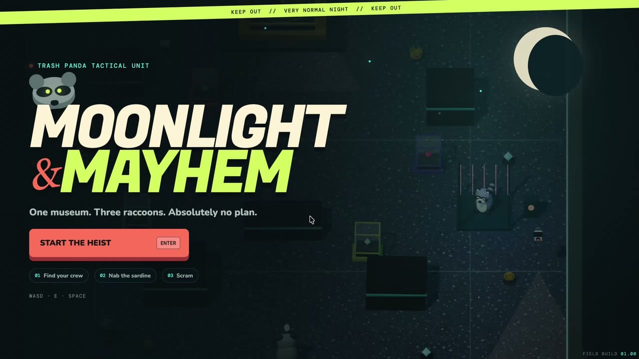 Moonlight & Mayhem (Raccoon Heist by Codex + GPT-5.6 Sol Ultra)