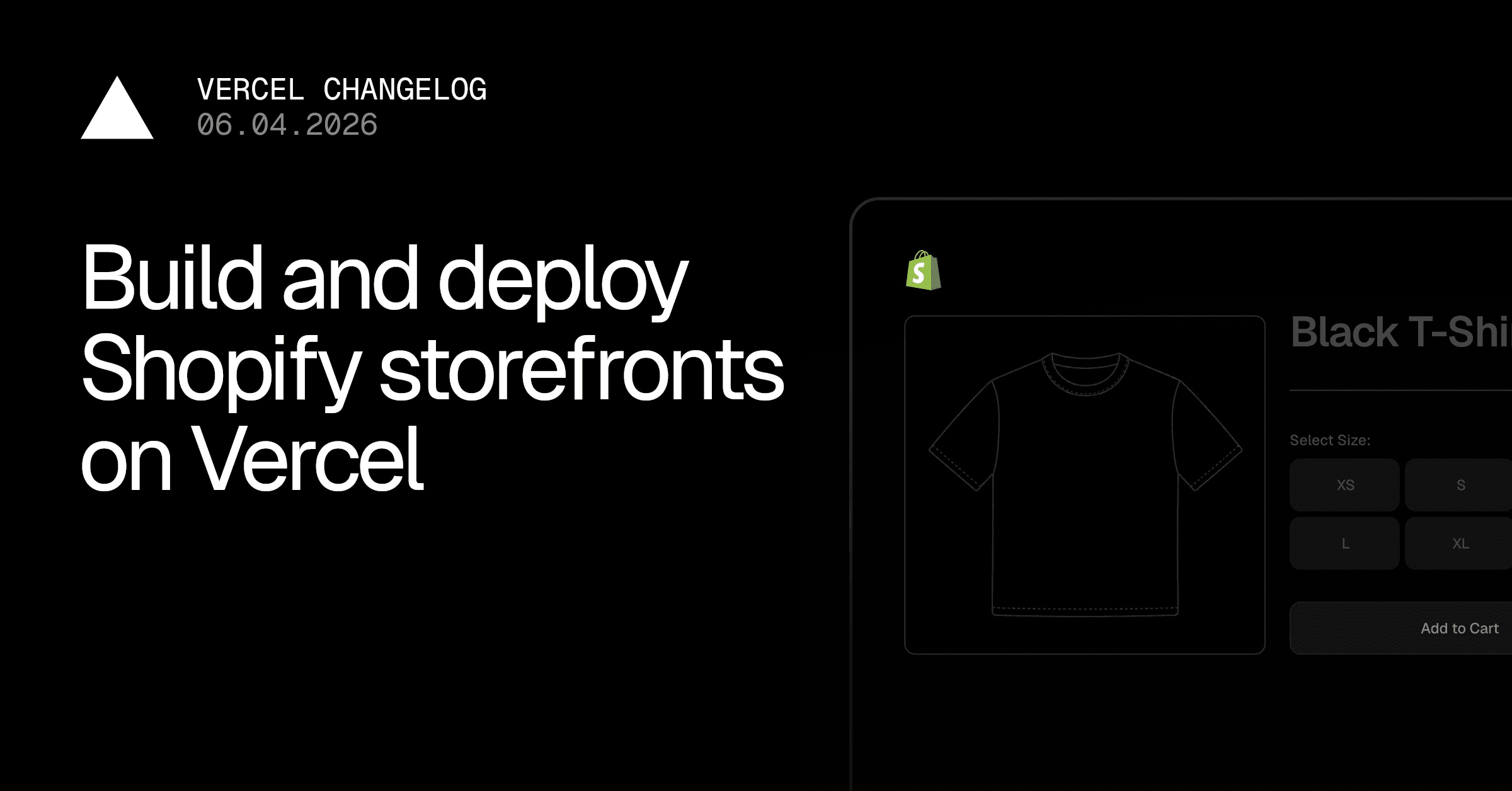 Build and deploy Shopify storefronts on Vercel