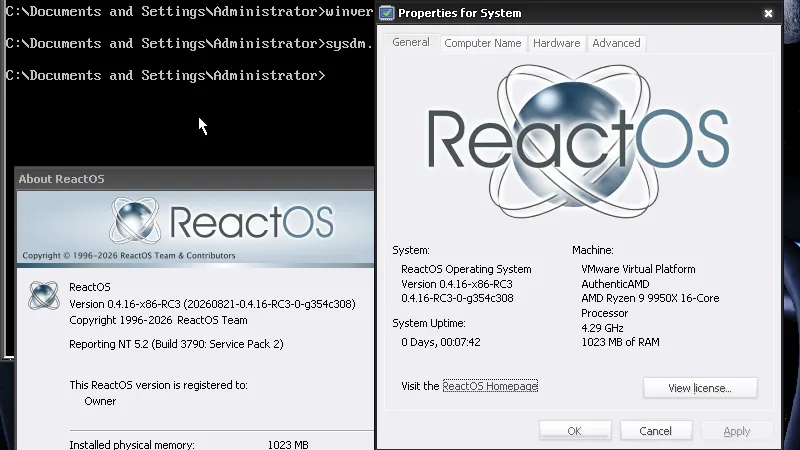 ReactOS Gets An Upgrade