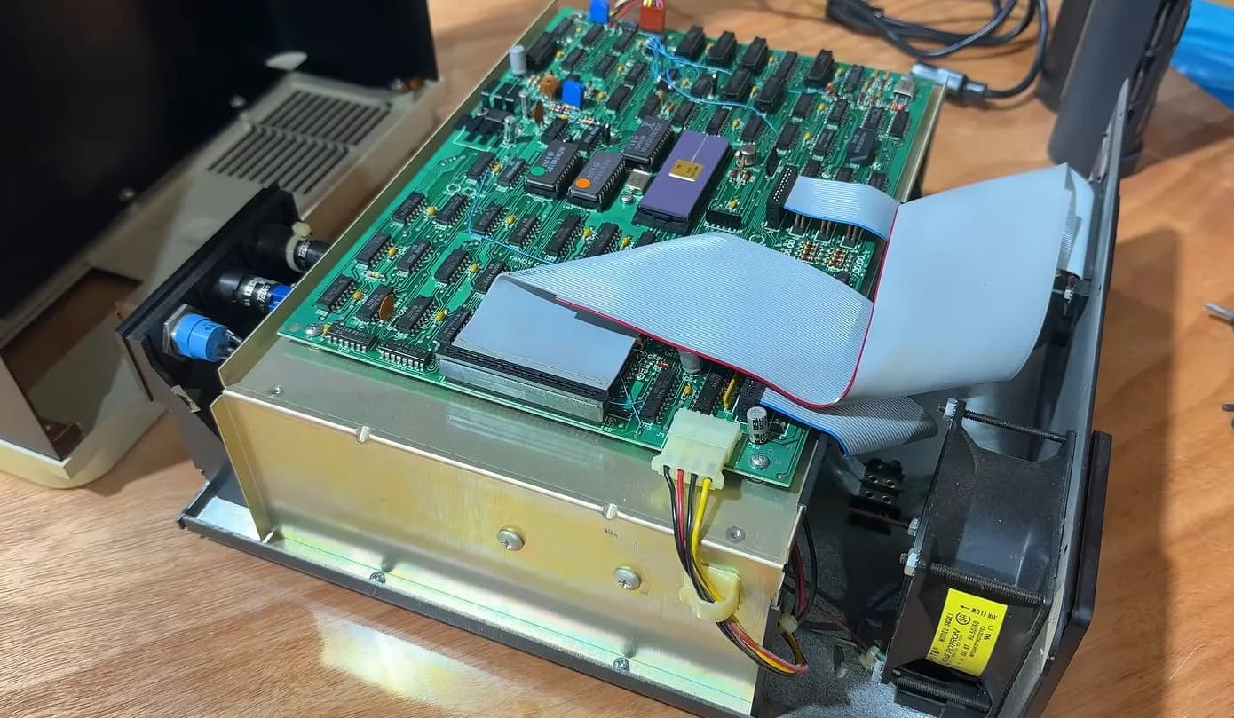 Looking at a TRS-80 12 MB External Hard Drive from 1983
