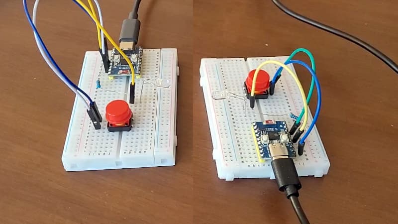 Two Microcontrollers Talking, All It Needs is an LED