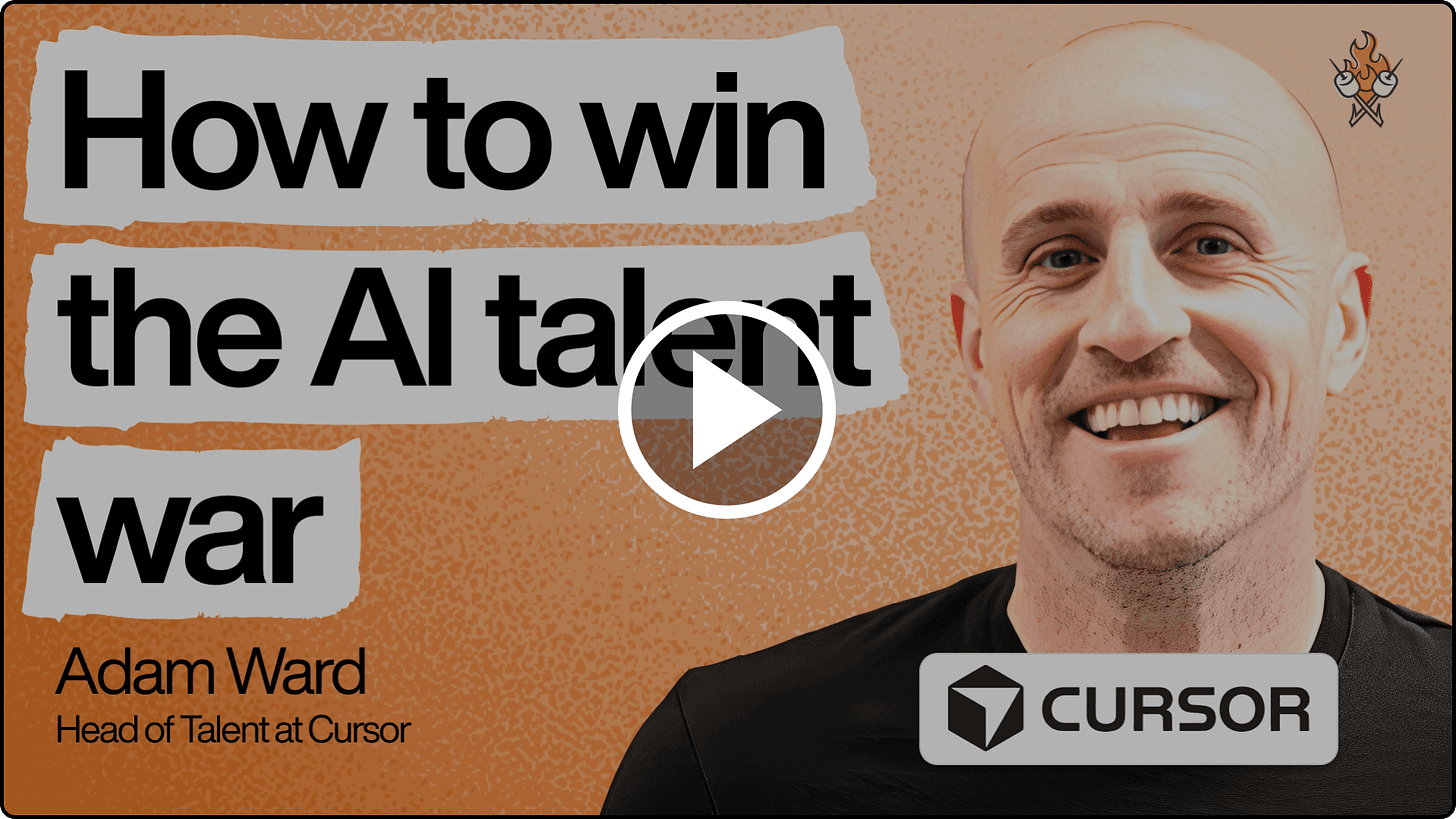 The playbook for building high talent density teams | Adam Ward, Head of Talent at Cursor